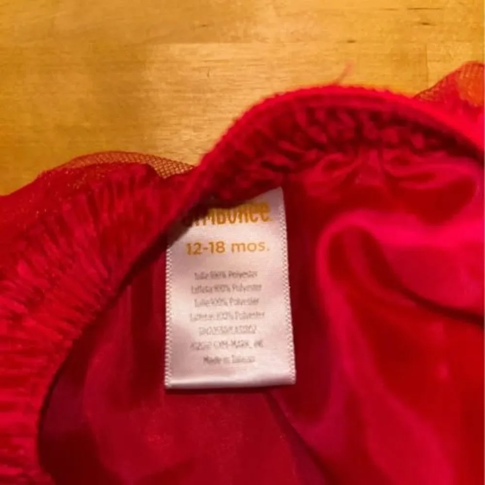 Red Tutu Gymboree Baby Girls Size 12-18 Months